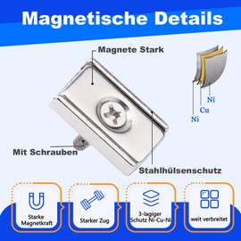 DGDUBRB Neodymium Magnets 40X13.5X5-D3.5_10_D【Pack of 10】