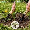 Handheld Dandelion Puller for Garden Weeding – Steel V-Fork Weed