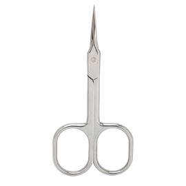 lyrlody Barrilito Tijera Manicure, Tijeras para Cutículas de Acero inoxidable con Diseño Curvo y Punta Fina, para Manicura Pedicura y Cuidado Facial