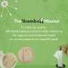 Ibambo Bamboo Disposable Paper Plates - Compostable Plate, PFAS Free
