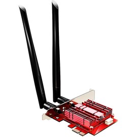 GLOTRENDS WiFi 7 BE8774 Tarjeta PCIe con Soporte de bajo Perfil para PC de sobremesa, Chip Intel BE200NGW, 802.11be, Bluetooth 5.4, Compatible con Windows 11/10/Linux