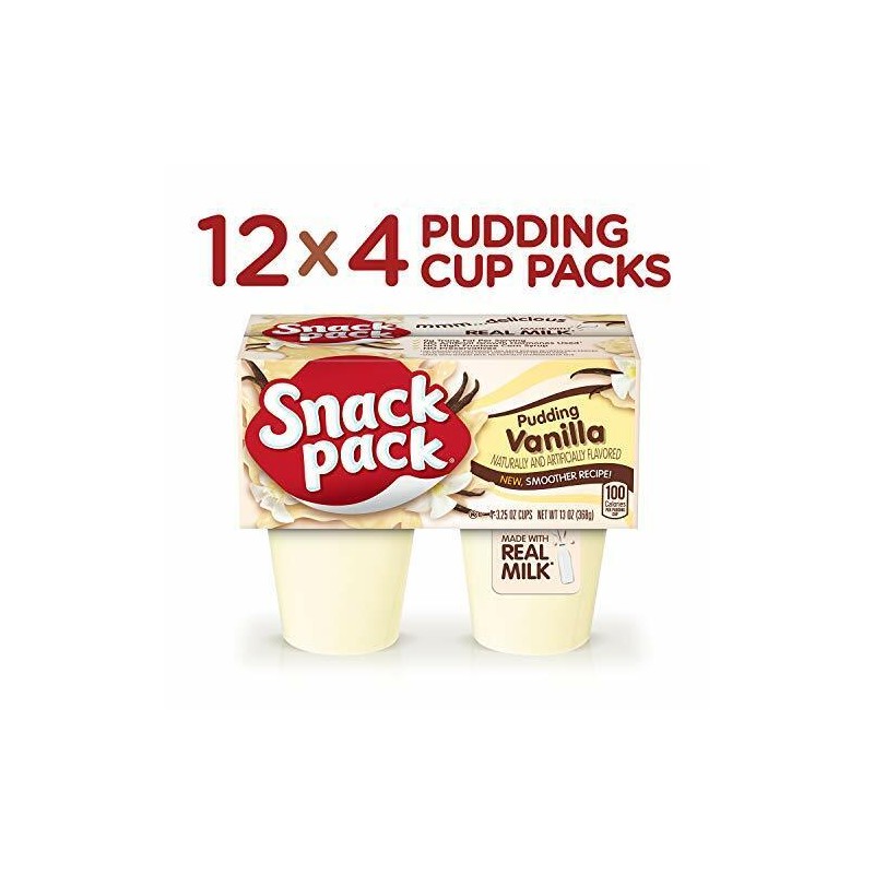 Snack Pack Vanilla Pudding Cups, 4 Count