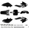PRO BAT 7 PCs CRF50 Plastic Fender Kit XR50 Fairing Fender Kit Motorcycle Complete Fender Fairing Body Work Kit Fit for CRF 50 XR 50 SDG SSR 107 110 125 Pit Dirt Bike, Red&Black