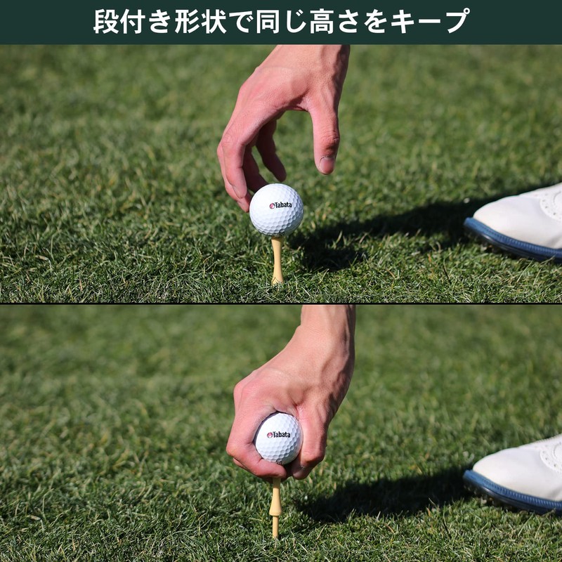 Tabata GV8000 Golf Tee, Tier, Long Tee, Wood Tee, Long,