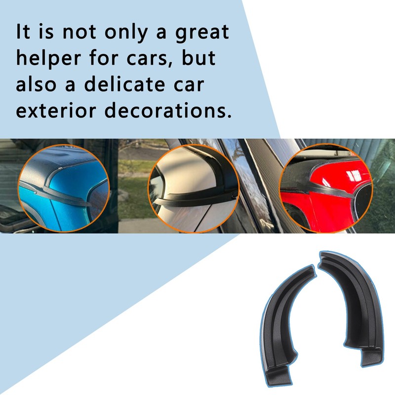 2PCS Rain Gutter Extensions,[Newly Upgraded] Car Roof Rain Diverter Compatible