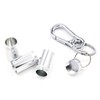 XP Design Portable Pill Case Necklace Pendant Keychain Aluminum Stainless