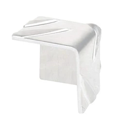 Alberts 467654 Corner Protection | Ribbed Embossing | Aluminium Natural | 23.5 x 23.5 mm