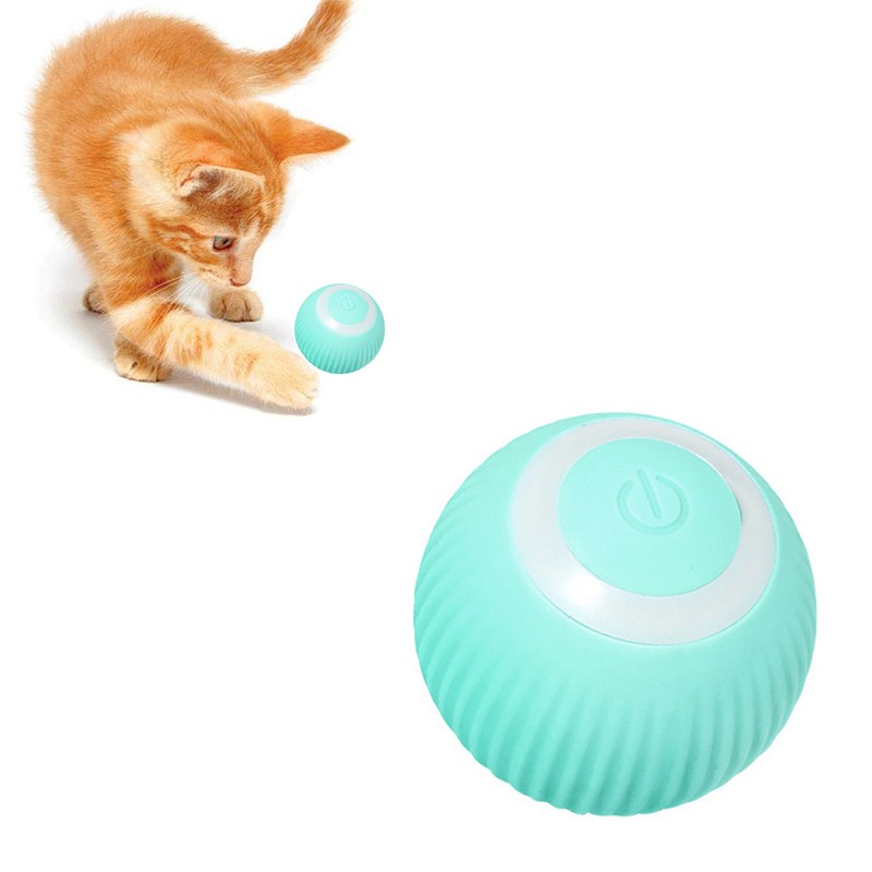 Interactive Cat Toys Balls USB Rechargeable Pet Toy Automatic Cat