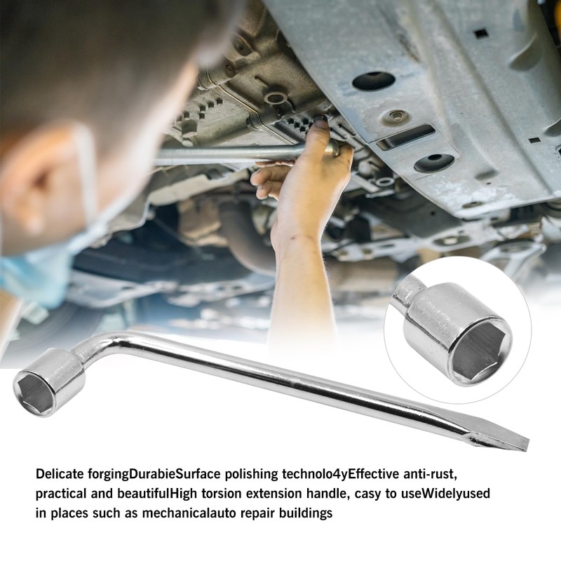 YXQ Car Spare Tire Lug Wrench for Jack 21mm/0.83" L