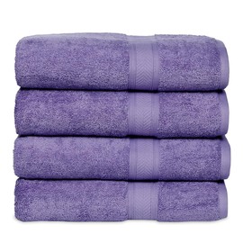 Casa Lino 4 Pack Hand Towels for Bathroom, 24"x16", 100% Cotton, Ultra Soft & Highly Absorbent, Premium Luxury Towels for Gym, Shower, Hotel, New Apartment Essentials, Lavender