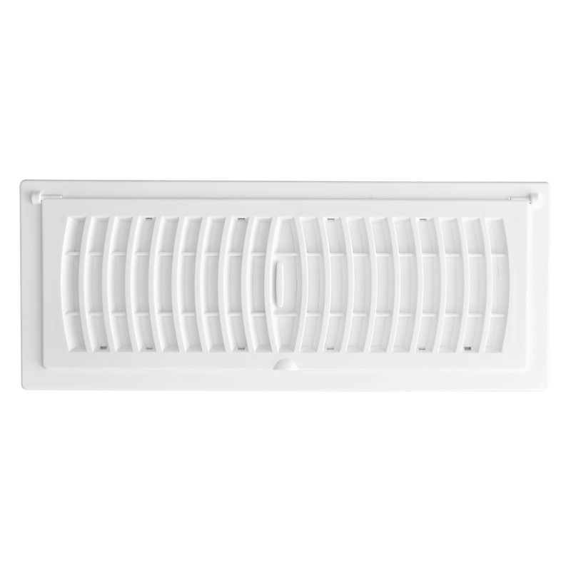 Imperial Pop-Up Floor Register, 4 x 12-Inch, White