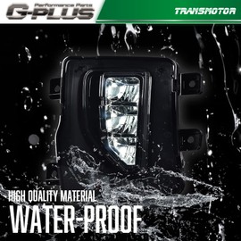 G-PLUS LED Fog Light Compatible With 2016-2018 Chevy Silverado 1500,Bumper Lamps Driving Fog Lamps w/Switch (Smoky lens)