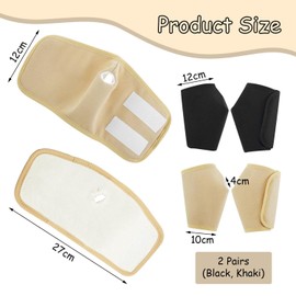 2 Paar Rizinusölkupplungen, Rizinusölkupplungsriemen, Auslaufsichere Ölwickelabdeckungen, Wiederverwendbar, Handpflegezubehör