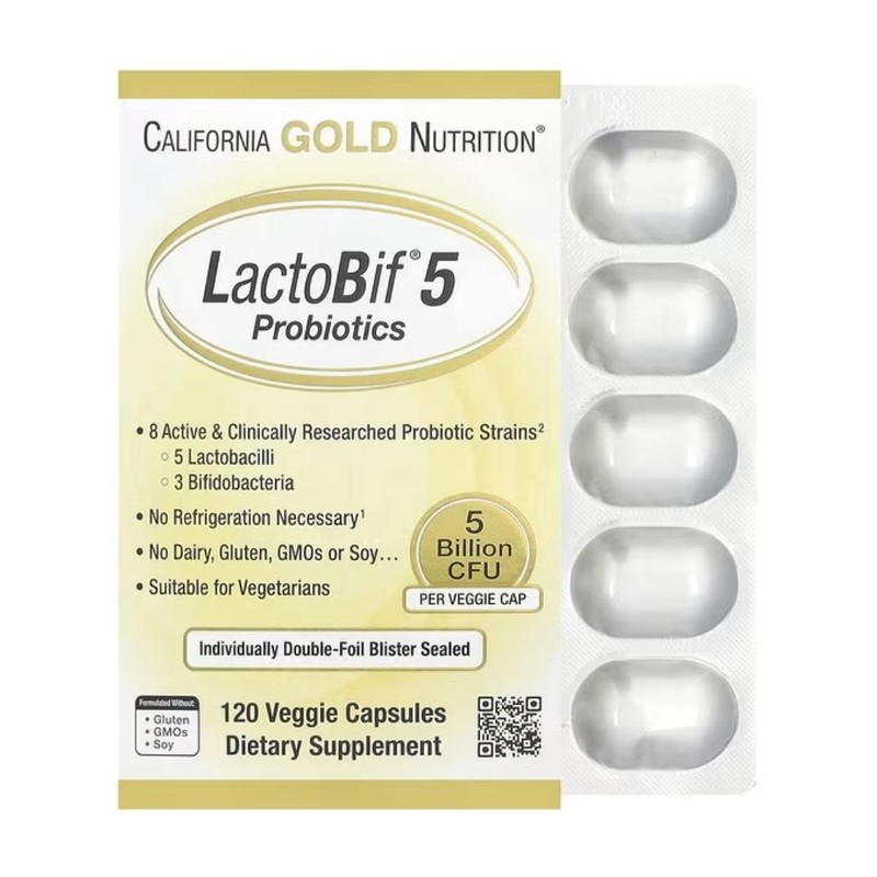 Dietary Supplement Probiotic Probiotics Gold Set Pack Capsules 2 Pack,