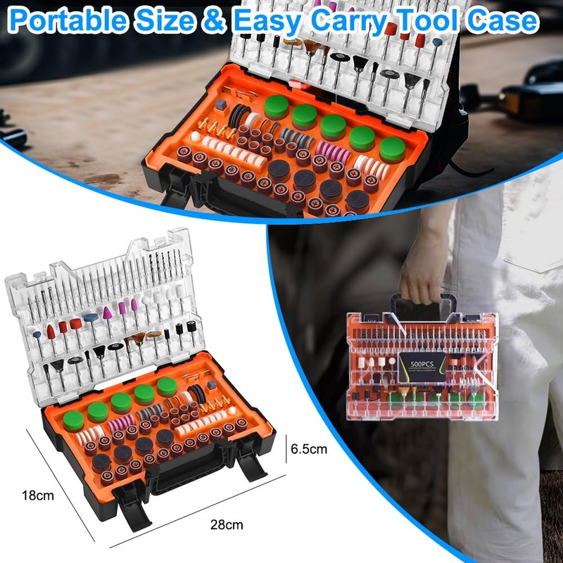 OBEST 500 Pieces Multifunctional Tool Accessory Set Rotary Tool Accessory