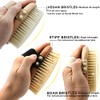 ICANdOIT-High Strength Dry Body Brush for Skin,Natural Bristle Exfoliating Massage