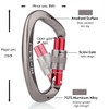 Locking Carabiner - 25kN 5600lb Climbing Carabiner Screw Gate D