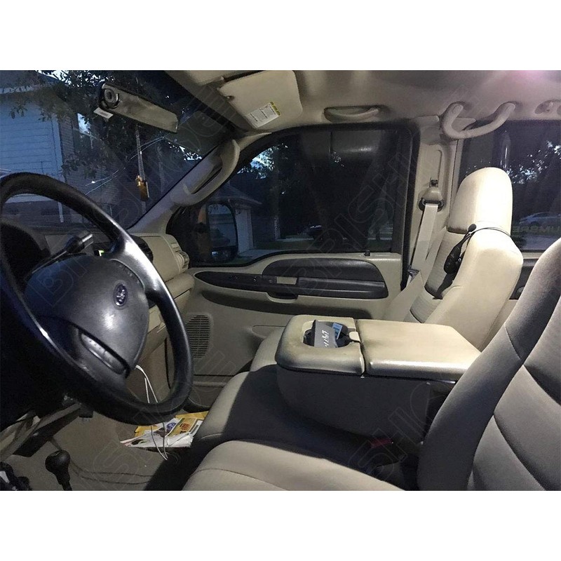 BRISHINE White Interior LED Lights Kit for Ford F150 2009