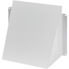 Repa Market 6 x 6 Inch White Galvanized Steel Vent Cover - Duct Exhaust/Inlet Rain Deflector - Weatherproof Guard for Ventilation Systems/Indoor/Outdoor Vent Hood/Air Vent Grille Protection Roof