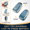 QBUC for Chevy Key Fob Cover with Keychain(Gold Trim Blue)