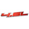 ERPART 4.6L Liter Embossed RED on Highly Polished Silver Real