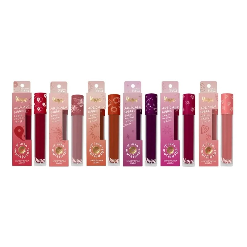 Tinta Multiusos Yuya Labios Mejillas Y Ojos 5.5ml Fugaz