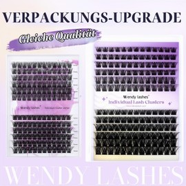 WENDY LASHES FD18/B MIX12-16 Eyelash Extensions Cluster Lashes