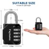 Combination Lock, 4 Digit Combination Padlock for School Gym Sports