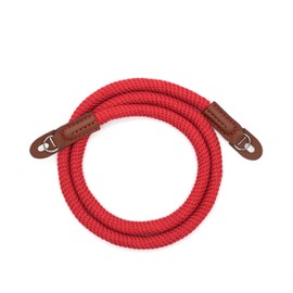 Eorefo Camera Rope Strap 100cm Soft Cotton Camera Strap Vintage Neck Shoulder Belt Strap for Mirrorless and DSLR Camera. (Red)