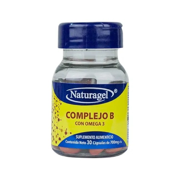 Naturagel Complejo B Con Omega 3 700 Mg 30 Capsulas