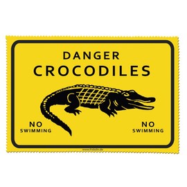 Fridolin 18817 Adventure Time Crocodile Colourful Chiffon Cleaning Cloth for Glasses (18 x 12.5 x 1cm)