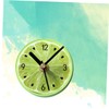STOBAZA Plastic Round Fruit Design Clock Wall Fridge Accessory Magnets