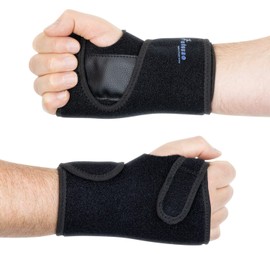Actesso Easy Fit Wrist Splint - Support for Tendonitis, Sprains, Carpal Tunnel Syndrome, RSI Injuries - Universal Size for Men and Women (One Size, Right)