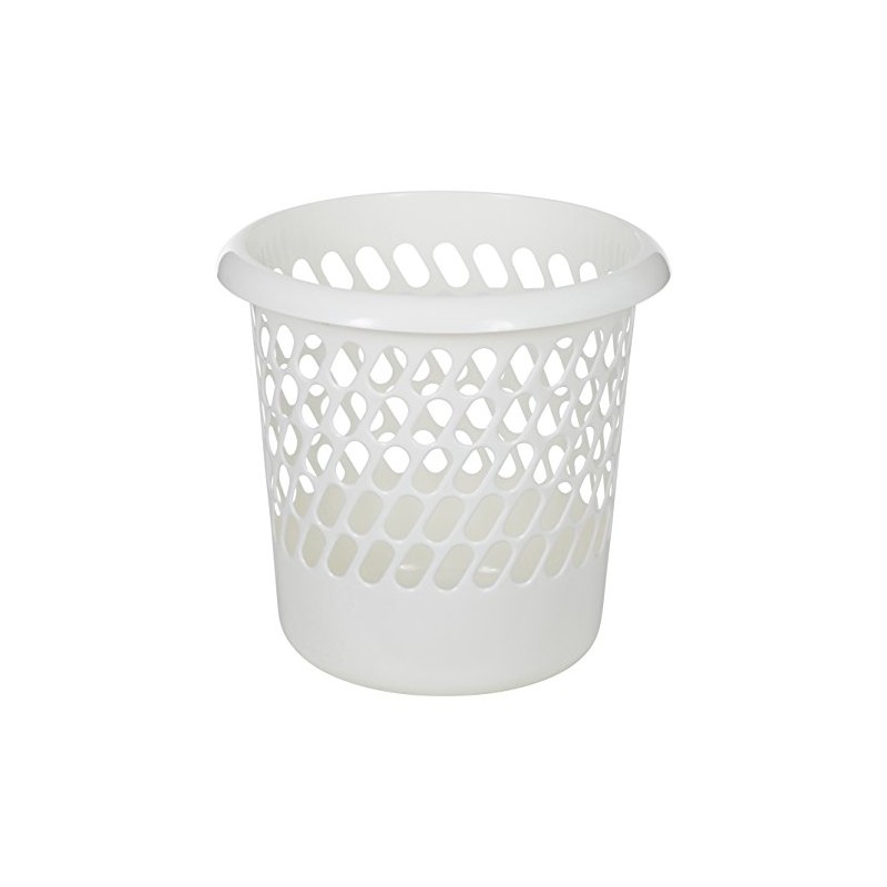 Whitefurze Waste Paper Bin, Cream