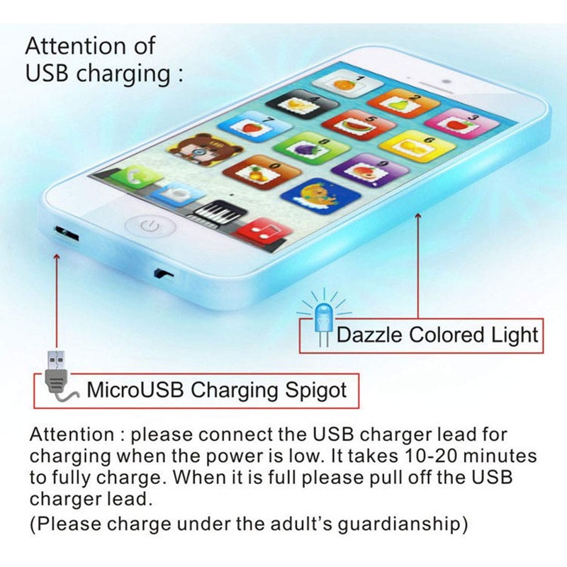 YOYOSTORE 1 Pc Phone Toy Play Cell Phone Mobile Cellphone