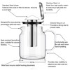 Aquach Borosilicate Glass Teapot 68oz/2000ml - Large Capacity Teapot for
