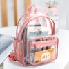 FIYUK Clear Backpack See Through Waterproof Book bag Casual Daypack