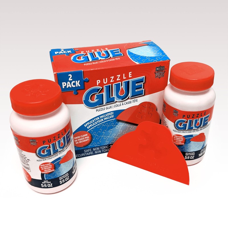 MasterPieces – Puzzle Glue with Wide Plastic Spreader, Easy to