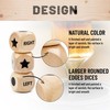 Left Right Center Dice Game Set, Include 3 1-inch Wooden