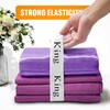 Bed Sheet Organizer Bands for Linen Closet, Sheet Keepers and