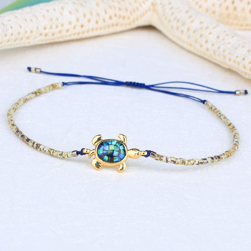 Kelitch Miyuki Beads Abalone Turtle Wrap Bracelets Friendship Bracelet New
