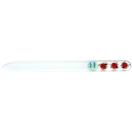 Brajek 82SYP101 Nail File, Glass Hand Painted 5.5 inches (14 cm), Czech Republic, Ladybug, Small