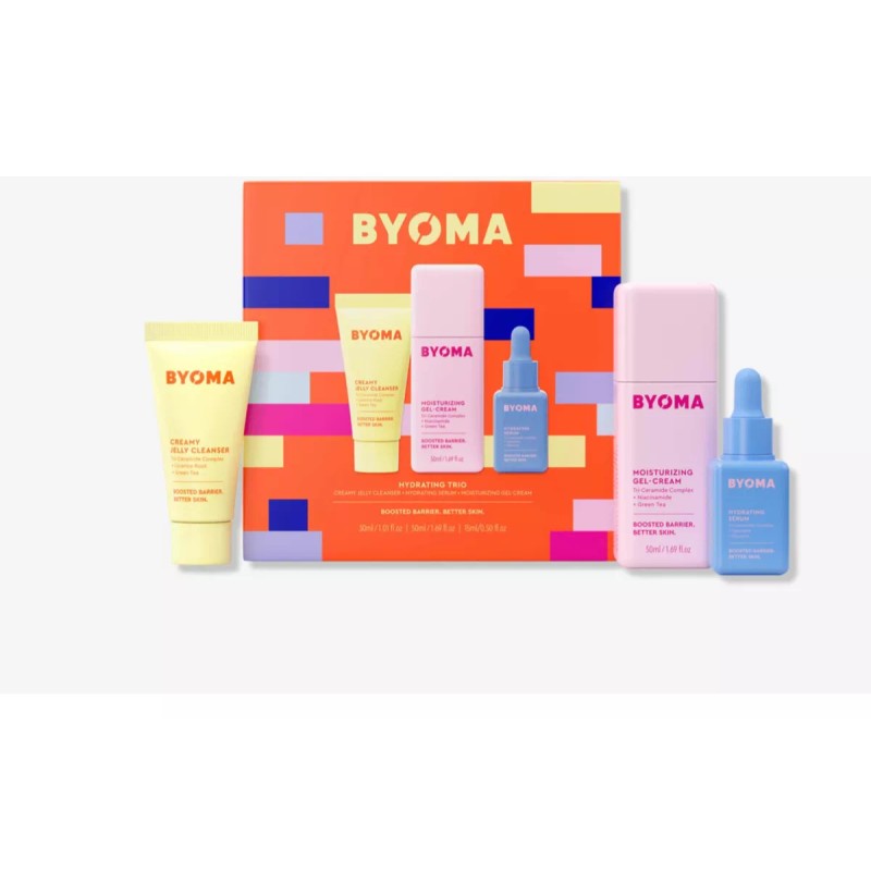 Byoma Set Trío Hidratante (limpiador, Crema-gel, Suero)