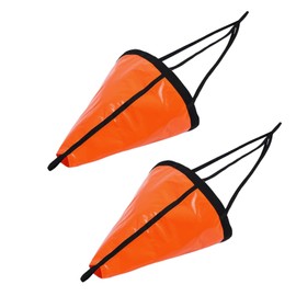 bangminda 2PCS Sea Anchor Drift Sock 840D Nylon 32" Parachute Fishing Drogue for Marine Boat/Jet Ski/Sail