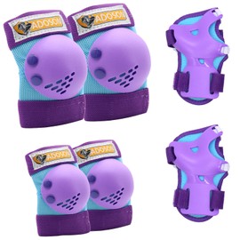 Kids Knee Pads Elbow Pads Wrist Guards, Youth Protective Gear Set, Toddler Knee Pads and Elbow Pads Set for Girls Boys Sports Roller Skates Cycling Skateboard BMX Bike Inline Skatings Scooter Riding