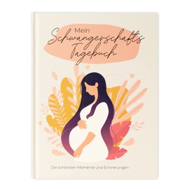 DESIGN WUNDER Pregnancy Diary for Entering in Pregnancy - Beautiful Memories as a Gift for Pregnancy Collected in Pregnancy Diary - Memory Book Diary