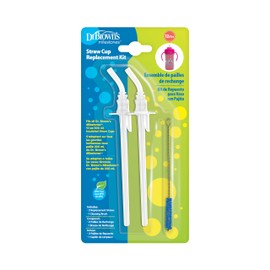Dr. Brown's Milestones Straw Cup Replacement Kit, for 10 oz/300 mL Insulated Straw Cups, BPA Free, 12m+