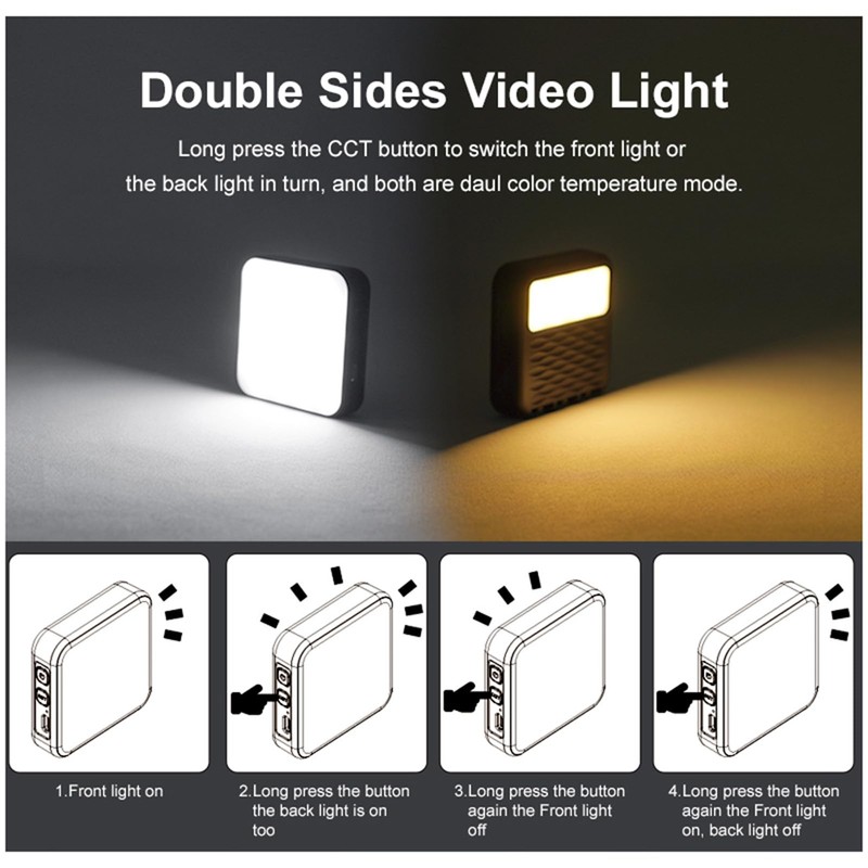 Generic RGB Video Light, Portable Led Camera Light for Photography,