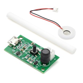 HiLetgo Mini Air Humidifier DIY Kit USB Mist Maker Moisture Spray Fogger Atomizer Mini Oscillator with Switch Timer Function with Cotton Swab & Stand DC 5V