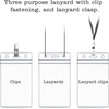 150 Pack ID Badge Holders,Clear Plastic Vertical Name Badge ID